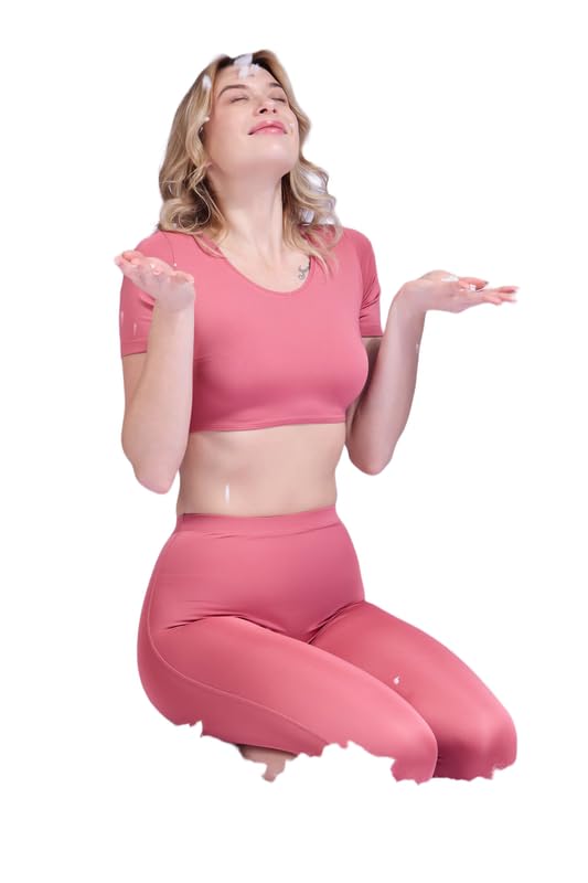 the active story Heat Sync Bundle Thermal Leggings with Crop Top for Women | Invisible Winter Innerwear Set for Saree, Blouses and Dresses-picture-60