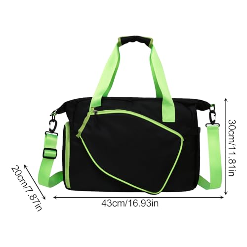 Bolsa de pickleball grande e impermeable con compartimentos para calzado y botella 5