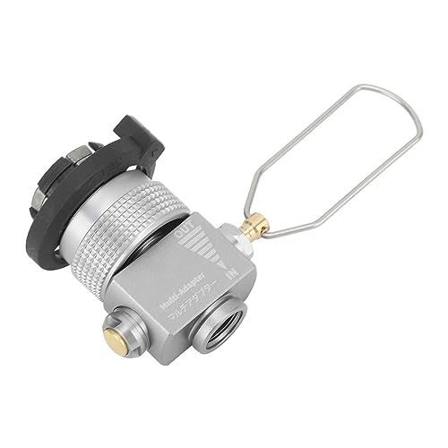 SUNGOOYUE Z15 Gas Canister Refill Adapter, Portable Outdoor Gas Saver Camping Canister Vent Valve for Camping, Hiking, Fishing