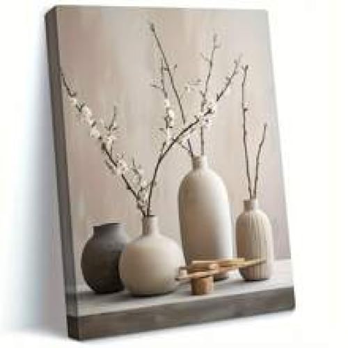Toile murale botanique Ikebana pour habiller un grand mur vide en un clin d'œil
