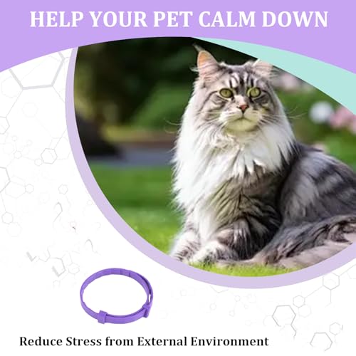 4er-Pack Beruhigendes Halsband für Katzen, Beruhigungshalsband Für Hunde verstellbares Beruhigende Halsbänder Beruhigungsmittel Lindert Angst Bei Katze Und Hunden Calming Collar Anti Stress Katzenhals