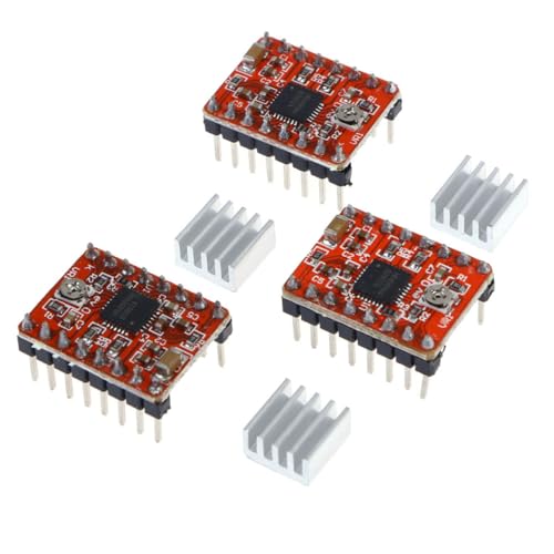 MAGICLULU Stepper Motor Driver Module and Over-temperature Thermal Shutdown A4988 5pcs with Short-to-ground Protection P
