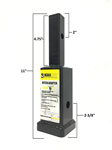 Image of MaxxHaul 70032 1-1 /4 inch to 2 inch Trailer Hitch Receiver Adapter /Extension (Pack of 6)