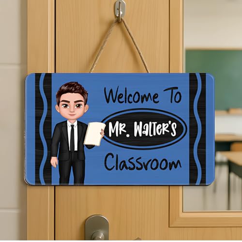 Customizable Crayon Welcome Sign for Teachers - Personalized Classroom Decor Plaque for Back to School, Perfect Gift for New Educators and Teacher Appreciation - Image 2