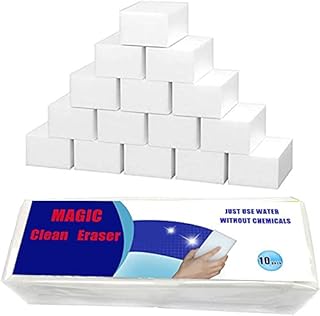 FIV Magic Cleaning Eraser Sponge Melamine Foam, Just Add Water Multi Purpose Bathroom Kitchen Floor Baseboard and Wall Cle...