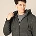 Amazon Essentials Hoodie For Men, Sherpa-Lined Full-Zip Fleece Sweatshirt, Small, Charcoal Heather
