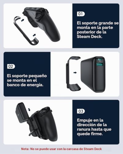 Cargador portátil 65W para Steam Deck OLED y batería de portátil MacBook 6