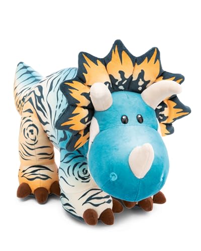 NICI Kuscheltier Dino Cerastupsy 40cm - Flauschiges Dino Kuscheltier zum Kuscheln und Liebhaben, Dino Stofftier aus recycelten Materialien – 49468