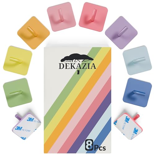 DEKAZIA® Kleiderhaken Kinder 8er-Set Bunte Regenbogen |...