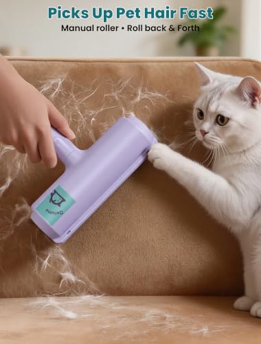 Image of DELOMO Pet Hair Remover Roller, Reusable Lint Roller for Dog and Cat Hair