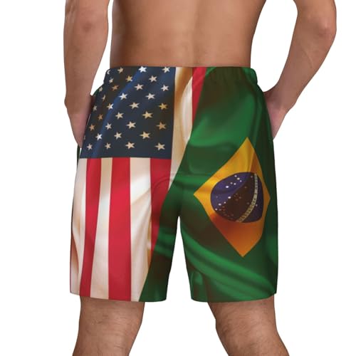 Burkina Faso Burkinabé Flag Men's Swimming Trunks Lightweight Breathable Beach Shorts Quick Dry Swim Shorts with Pockets4