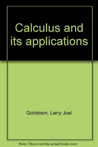 Calculus and its applications 0131121022 Book Cover