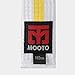 MOOTO Taekwondo Stripe Color Belt Single Warp(Width 4cm) TKD MMA Martial Arts Hapkido Karate (White(Yellow Stripe), 1. Length(160cm or 63.0 inch))