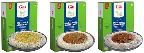 Gits Ready Meals Combo Pack: Jeera Rice & Dal Tadka, Basmati Rice...