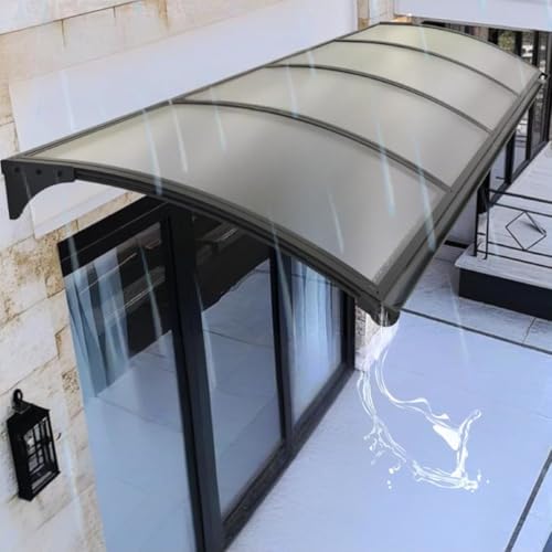 Support en aluminium pour auvent de fenêtre évitant les infiltrations d'eau