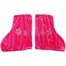 Cubre Patines Unicornio P Prettyia 2 Unids Velvet Boot Cubre Protector de Zapatos para Patinaje Artístico Patines de Hockey sobre Hielo - Rosa roja-s