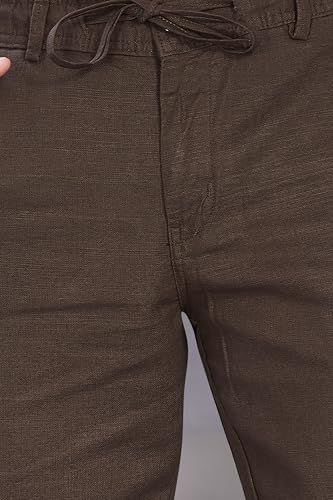 Image of DIVISIVE Men's Relaxed Fit Cotton Linen Blend Trousers