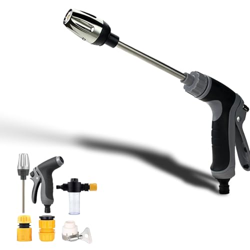 Nettoyeur haute pression Waterblitz, pistolet à haute pression Power Jet pour tuyau d'arrosage de jardin, buse haute pression Waterblitz pour tuyau d'arrosage de...