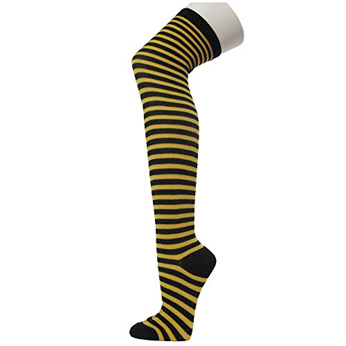 Image of COUVER Over Knee High Socks Women Warm Dress Tube Stocking Cosplay Socks Thigh High Leg Warmer - 6 Pairs