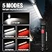 LED Work Light Rechargeable Flashlight, Fathers Day Tool Gifts for Men Him Husband, Mechanic Torch Grill Light Foldable Inspection Lamp Magnetic Base 5 Modes 360° Rotate for Car Emergency Repair 2PCS
