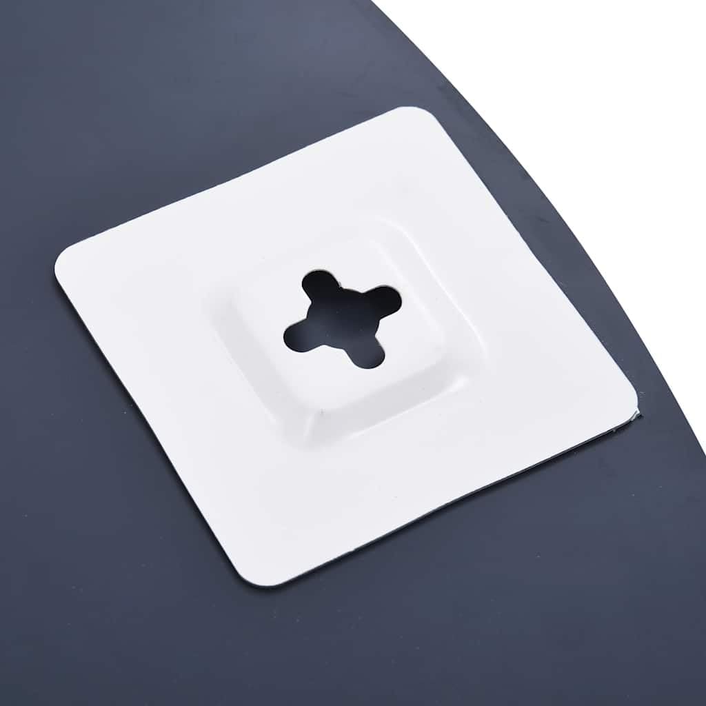 vidaXL Tempered Glass Wall Mirror with Shelf, Rectangular Decorative Mirror for Bathroom, Bedroom, Living Room, Silver Color, Wall-Mounted