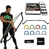 Original Gorilla Bow Portable Home Gym System, Strength Training Equipment 100 Plus Workouts, All in One Exercise Equipment for Travel, Home Gym & Outdoor Workouts (Original Bow, Black, Heavy Bundle)