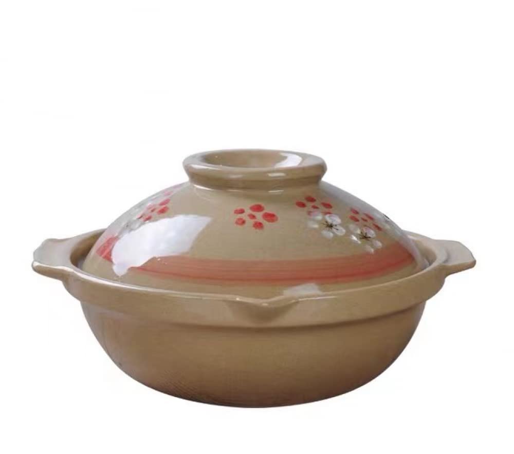 Faitout en terre cuite en terre cuite - Faitout en céramique - Durable - Résistant au chaud et au froid - 700 ml