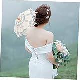 Zoom IMG-1 popetpop ombrello ricamato per sposa