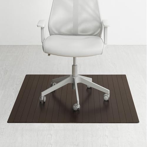 Anji Mountain Office Chairmat Thickest & Sturdy Bamboo Chairmats Highly Premium Quality Anti-Slip Heavy Duty for Multi-Purpose Hardwood Floor Office & Home Floor Protector Office Chair mat-5mm Thick by Anji Mountain - Used condition - US$123.27