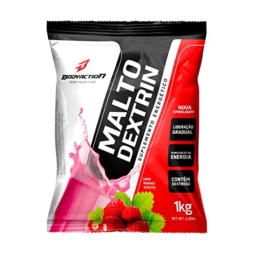 Maltodextrina (1Kg) - Sabor Morango Silvestre, Body Action