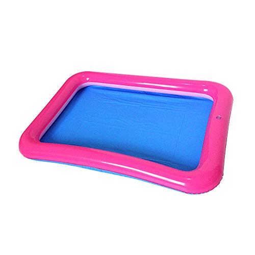 Topwon Inflatable Sand Tray for Kids/Sand Box/Sand Molds/Inflatable Sand/Portable Sand Tray(Random Color) (Random Color, 23x17)