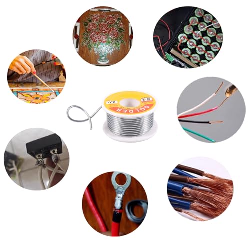 Image of 63 /37 Tin-Lead Rosin Core Solder Wire for Electrical Soldering, Flux Content 2%, 2mm, 95g(Net 75g)
