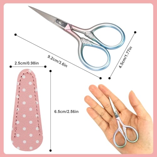 Household Embroidery Scissors, 3.6" Small Paper Scissors for Crafts Thread Cutting - Image 4
