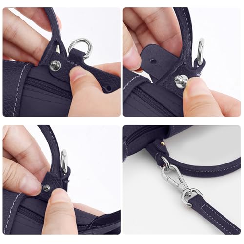 Image of Jiesinlov Leather Bag Shoulder Strap Replacement Crossbody Adjustable Conversion Kit Fit for Mini Pouch