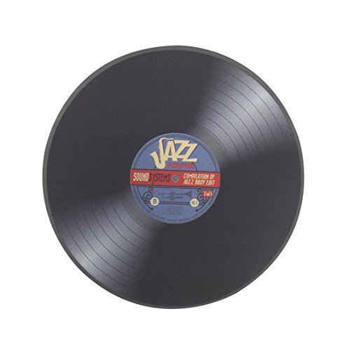 T'nB TSVINYLE2 muismat met vinylplaat design zwart