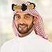 minkissy Men's Arab Headband Head Scarf Royal Headwrap Fashion Head Wrapping for Middle East Men's Accessories