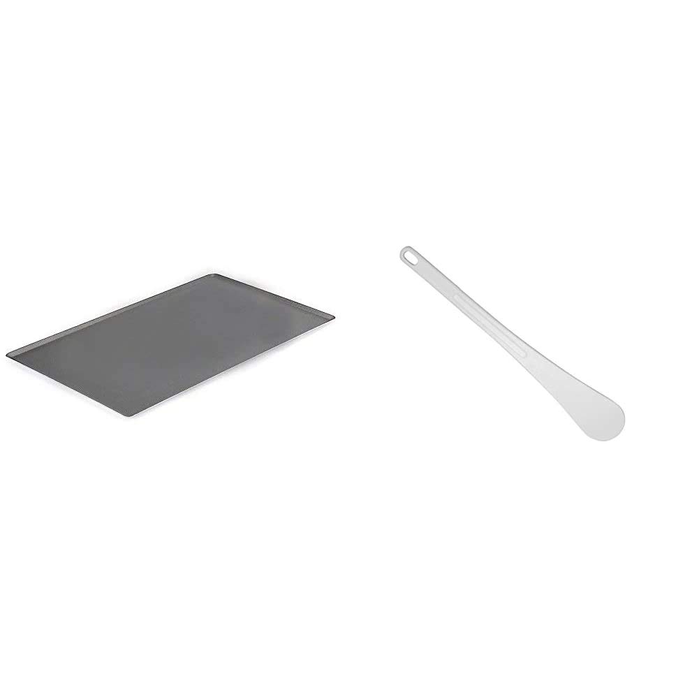 Plaque patissiere choc alu De Buyer de cuisson 40x30cm et spatule polyglass 30cm