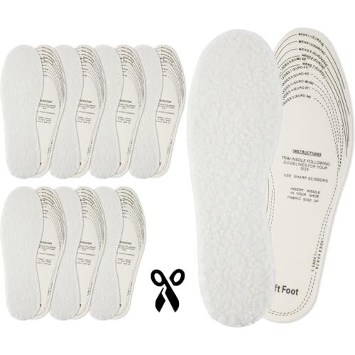 Handepo 10 Pairs Wool Insoles