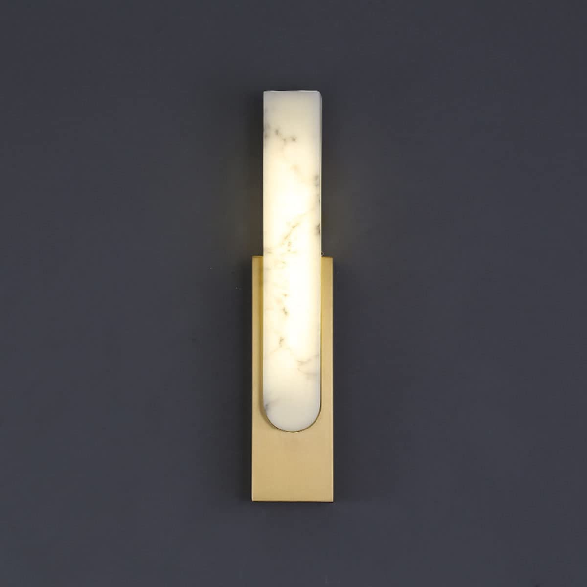 Lampada da Parete a LED da 12W, Illuminazione Moderna dimmerabile per Interni, Ideale per Camera da Letto e Soggiorno, Design Effetto Marmo, Temperatura Colore Regolabile 3000K/450