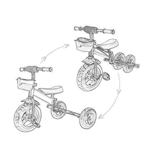 GYF Kinder Trike Kinder Dreirad Dreirad Einfach Klappbar Kinder multifunktions Dreirad Sitz Einstellbare 2-6 Jahre Altes… – Bild 7
