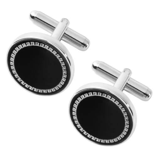 Image of GWD Cufflinks and Tie Clip Set Personalized Cuff Links Business Wedding