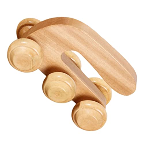 KOMBIUDA Wooden Massager Roller Back Massager Calf Massager Leg Roller Manual Massage Tool for Relief