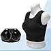 Zaldita Karate Chest Guard, Unisex Taekwondo Chest Guard Boxing Breast Protector Vest for Adult Women Black Small