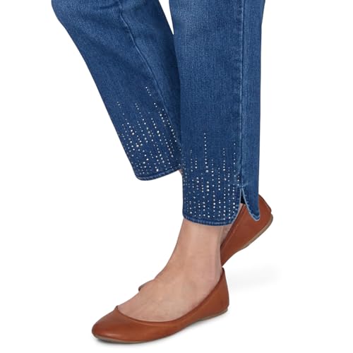 Alfred Dunner Scotsdale Women's Dazzling Hem Faux Fly Pant2