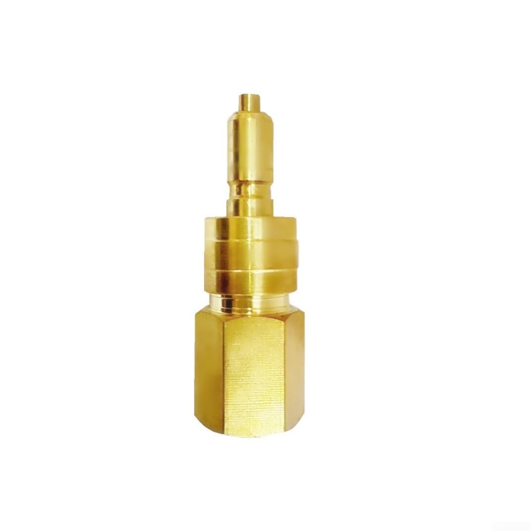 Alanmoship - Acoplamiento hidráulico de latón de conexión rápida NPT1/4, conector macho o hembra, compatible con aspiradora para sistemas neumáticos y talleres (B)