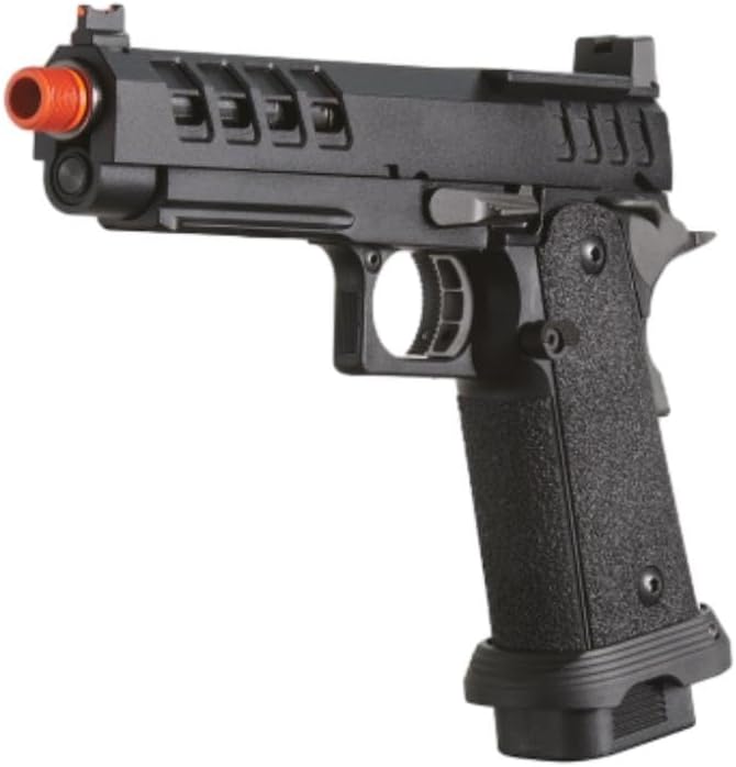 Lancer Tactical Heracles Hi-Capa Gas Blowback Airsoft Pistol with Two Hi-Capa Green Gas Airsoft Magazine