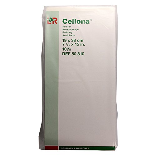 Cellona 50810 Verbände, Polster material, 19 cm x 38 cm x 5 mm (10-er pack) Cover