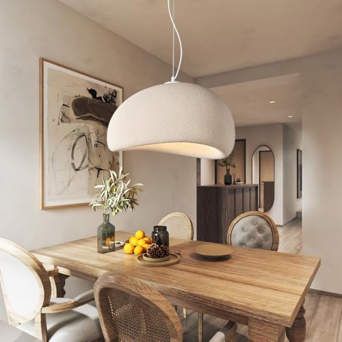 Lámpara Colgante Wabi-Sabi Blaiken marrón crema para salón y comedor