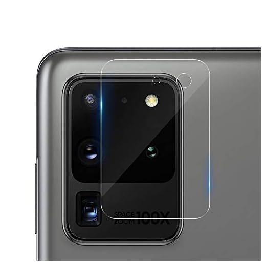 Ebogor 50 st Soft Fiber Back Camera Lens Film Skärmskydd för Samsung Galaxy S20 Ultra