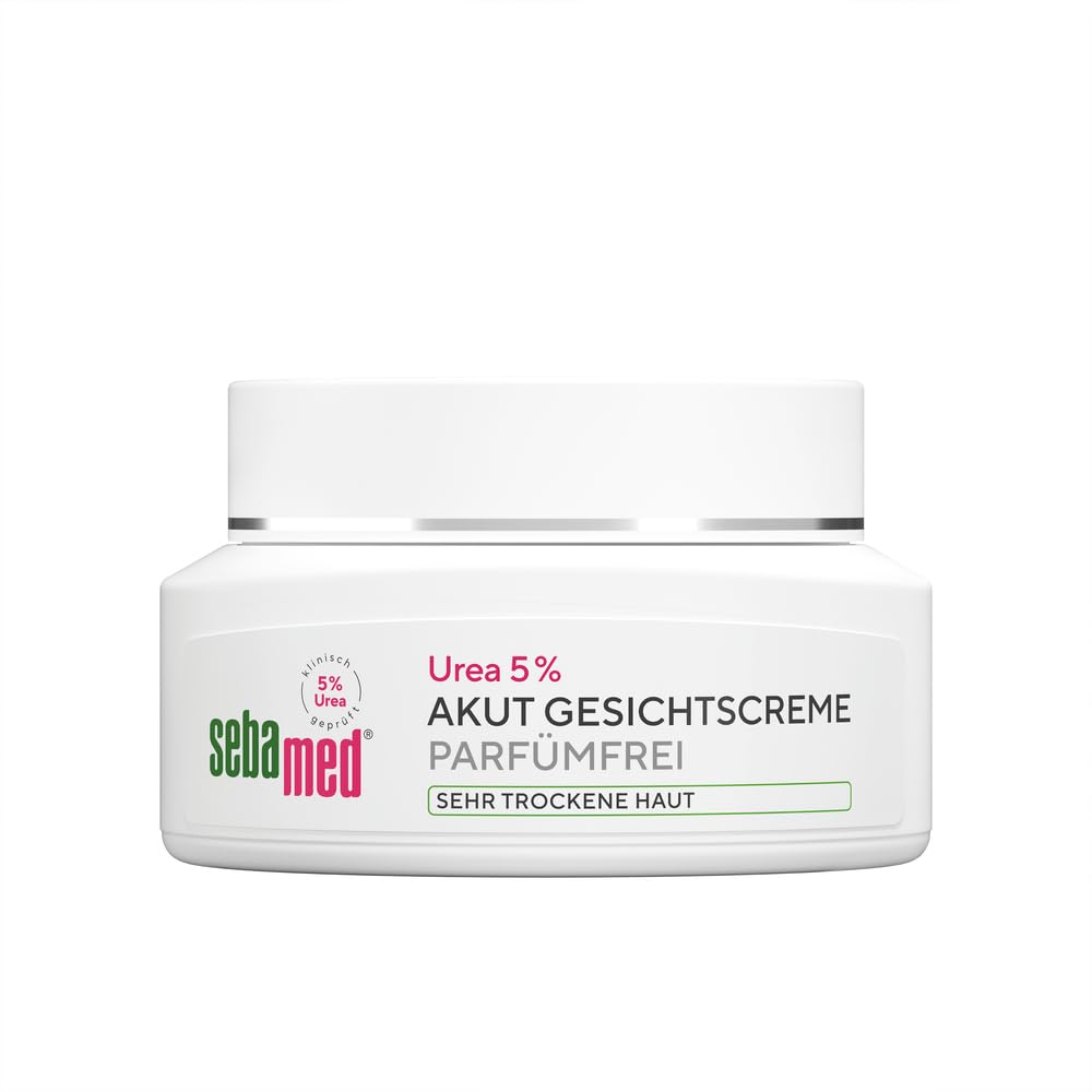Sebamed Urea 5% Akut Gesichtspflege parfümfrei sehr trockene Haut 50 ml, spendet 72 Stunden Feuchtigkeit… – Ansicht 2